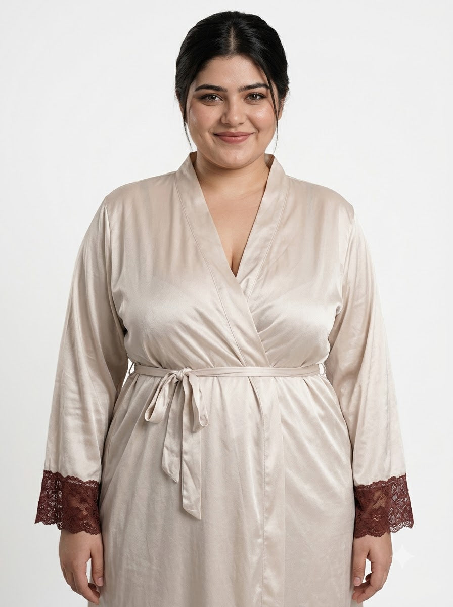 Satin Robe Set BB209AC -  | Buy Online from Klamotten