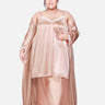 Plus Size Hot Two Piece Champagne Babydoll Night Dress for Women 302Ag