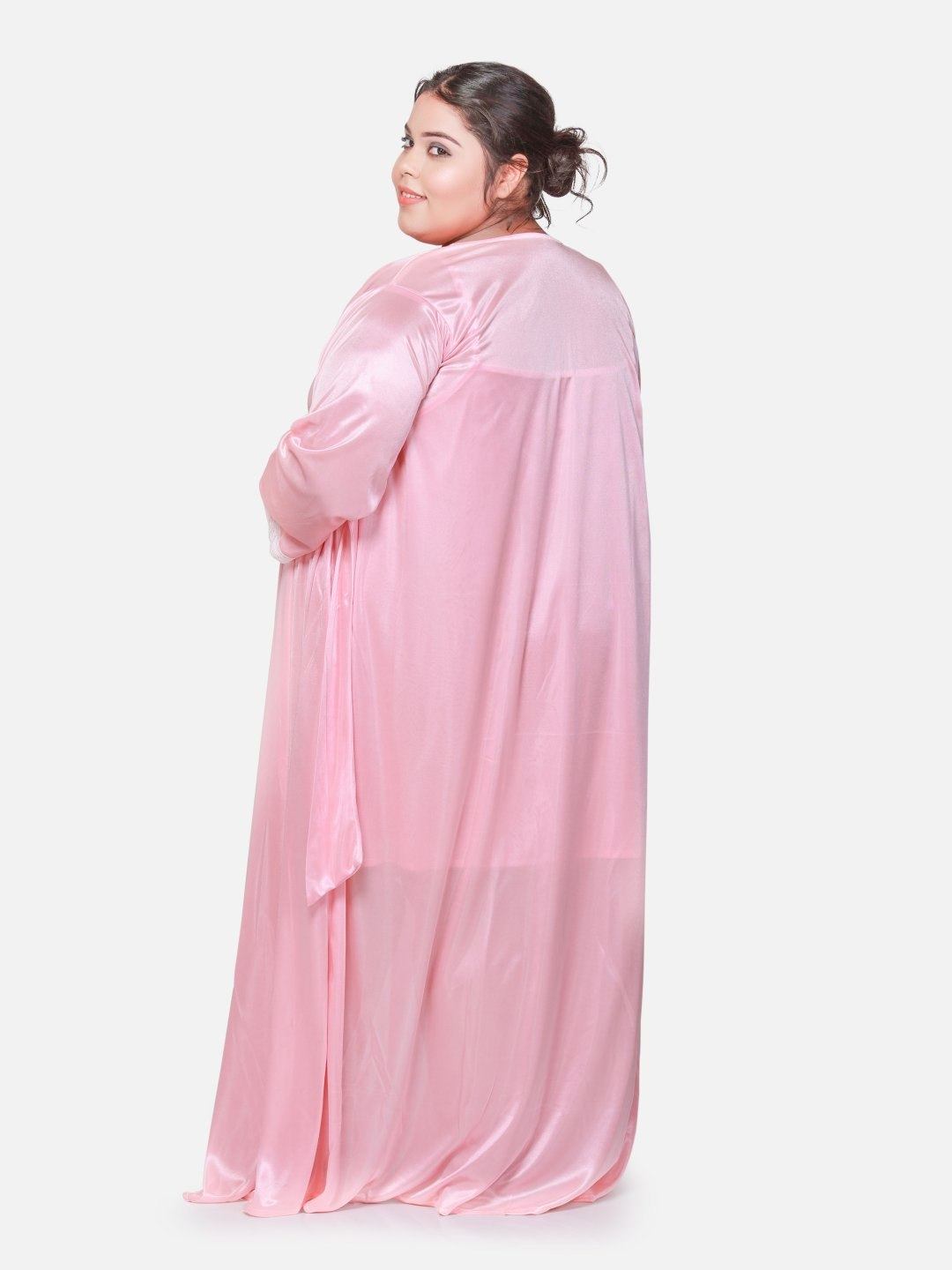 Plus Size Hot Two Piece Light Pink Babydoll Night Dress for Women 302H Klamotten Plus Size Hot Two Piece Light Pink Babydoll Night Dress for Women 302H Klamotten