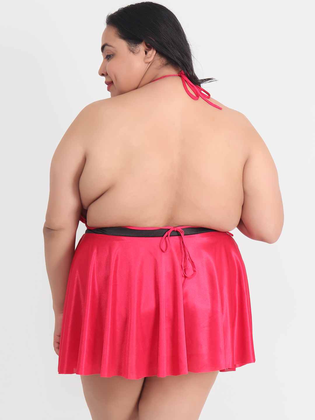 Plus Size Sexy 3 Piece Babydoll Bikini Dress for Honeymoon 202C