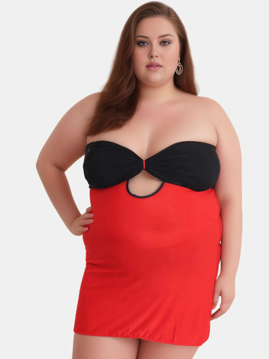 plus size sexy babydoll dress for honeymoon first night for big girls