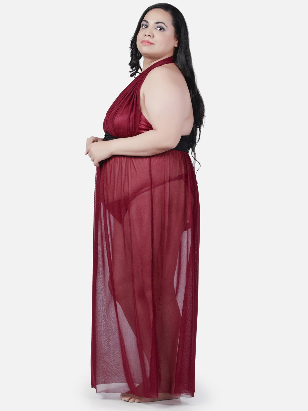 Sexy Babydoll Honeymoon Red Night Dress for Women K2W