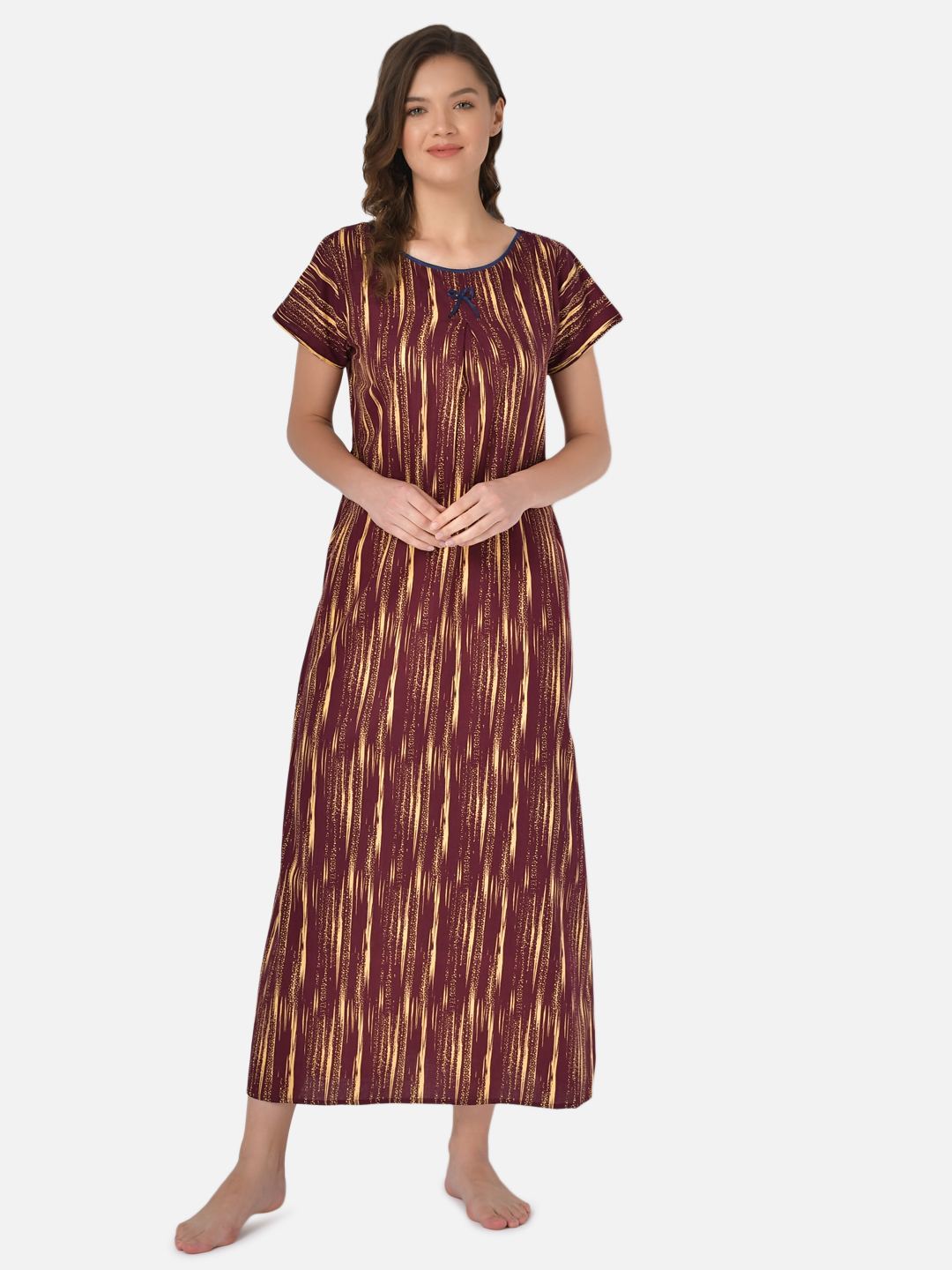Klamotten Women's Printed Cotton Nightdress C10M35