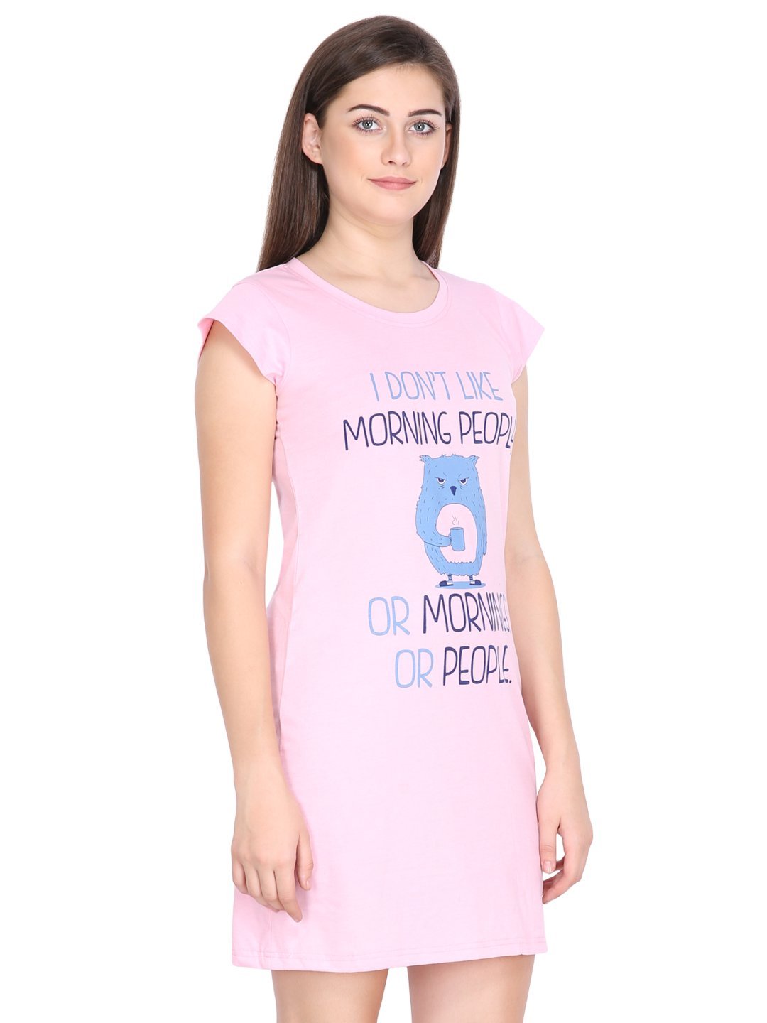 Klamotten Women's Printed Cotton Sleepshirt S10Rb