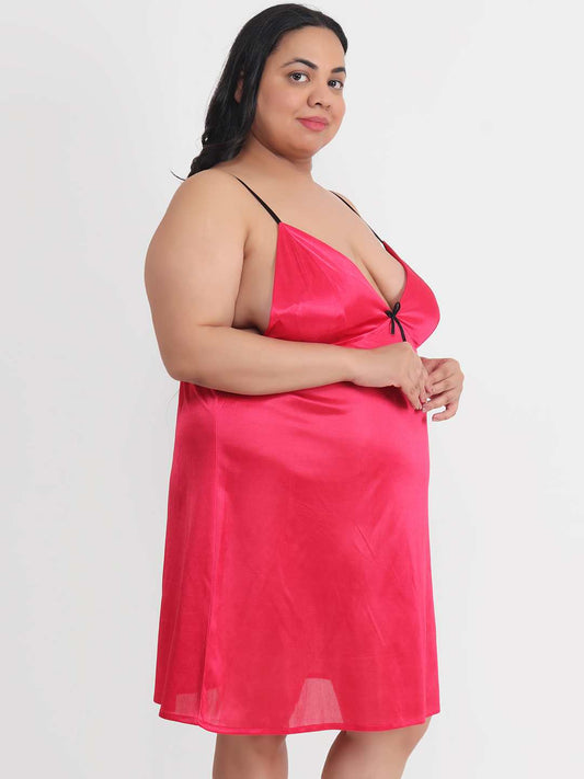 sexy-plus-size-satin-babydoll-honeymoon-bikini-dress-bb34c