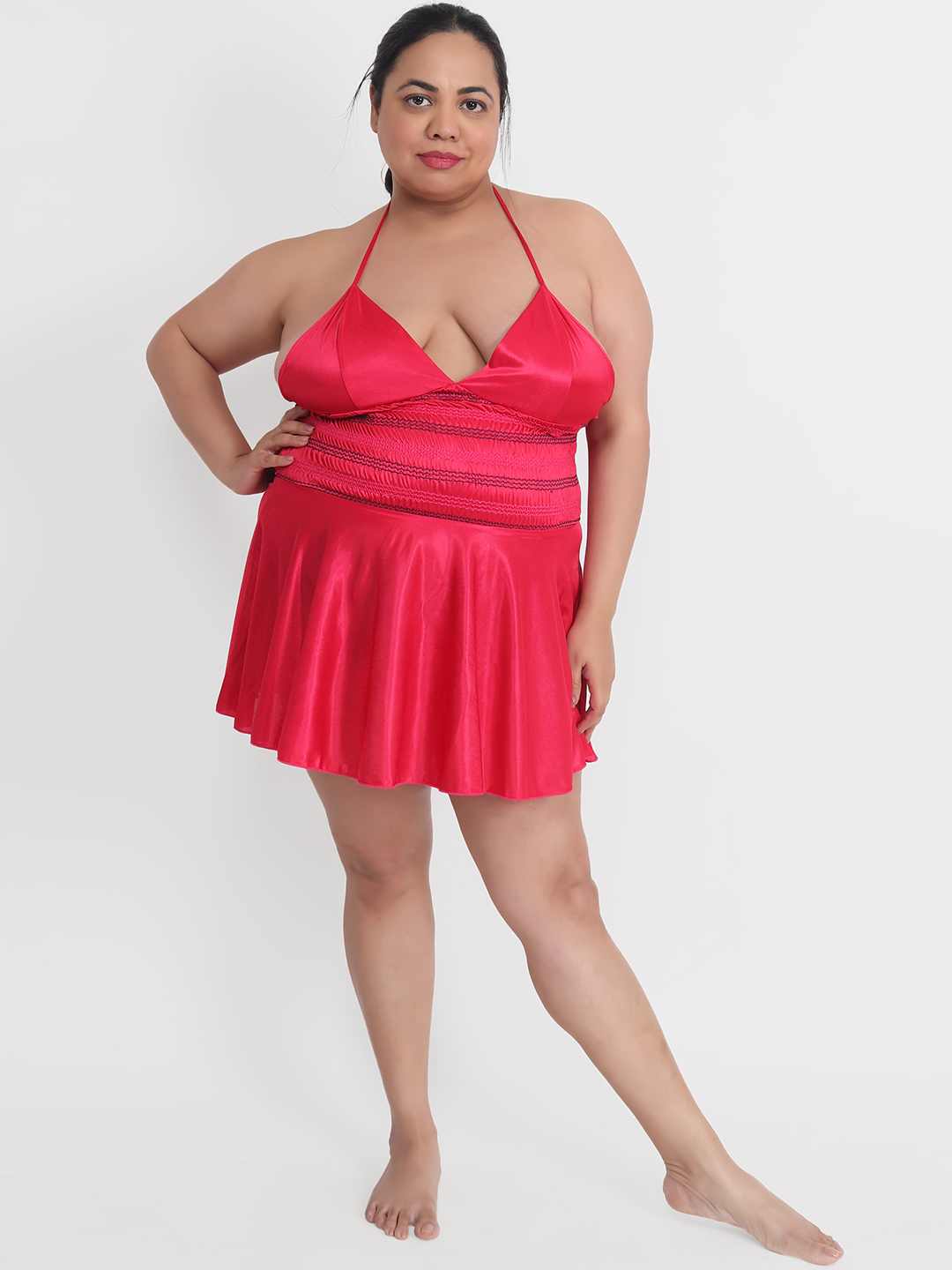 Plus Size Hot Short Red Bikini Dress for Honeymoon BB35C – Klamotten