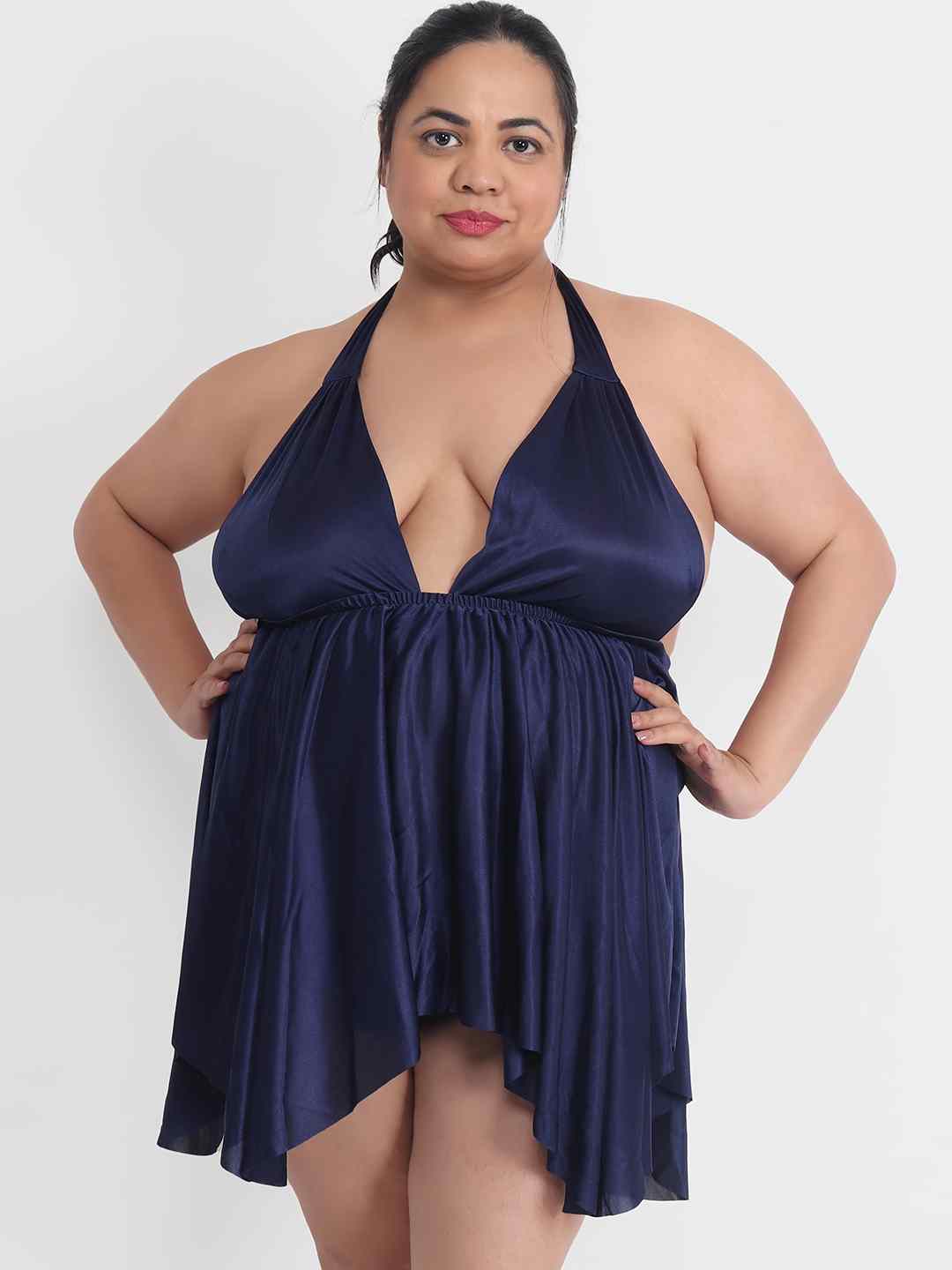 Baby Doll Night Dress For Women Plus Size Klamotten Women's Navy